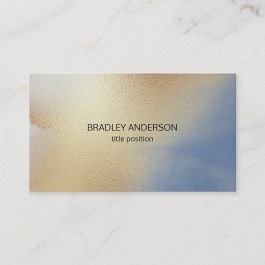 金色に輝くテクスチャ 名刺 (正面)