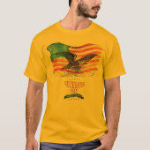金色に輝く愛国心 Tシャツ (正面)