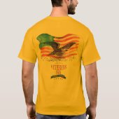 金色に輝く愛国心 Tシャツ (裏面)