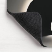 金色に輝く猫のシルエット マウスパッド (コーナー)