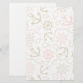 金色のいかり 便箋 (正面/裏面)