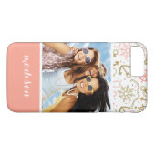 金色のいかり |写真と名前 Case-Mate iPhoneケース (裏面(横))