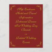 金色のおとぎ話エンクロージャカード(赤) エンクロージャーカード (正面)