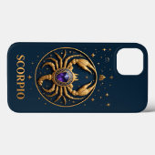 金色のさそり座の星座の宝石と星 Case-Mate iPhoneケース (裏面 (横))