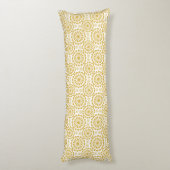 金色のひまわり模様 ボディピロー (裏面 (縦))