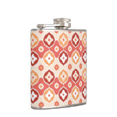 金色のイカットの幾何パターン フラスク (右)