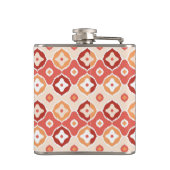 金色のイカットの幾何パターン フラスク (裏面)