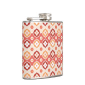 金色のイカットの幾何パターン フラスク (右)