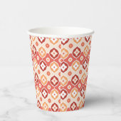 金色のイカットの幾何学模様 紙コップ (右)