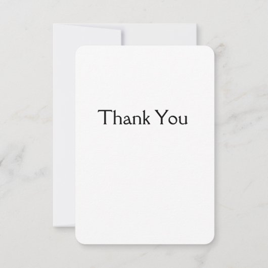 金色のエッジを持つ白いバラのアートワーク サンキューカード (裏面)