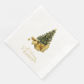 金色のオーナメントとギフトのクリスマスツリー (コーナー)