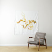 金色のカウボーイの馬上絵 タペストリー (インサイチュ(横))