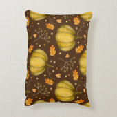金色のカボチャアクセント枕 アクセントクッション (裏面(縦))