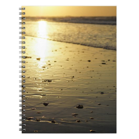 金色のガラス質の砂 ノートブック (正面)