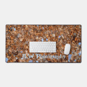 金色のガラス青銅カスタマイズ デスクマット (キーボード&マウス)