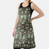 金色のシームレスな装飾ヴィンテージデザイン エプロン (インサイチュ)