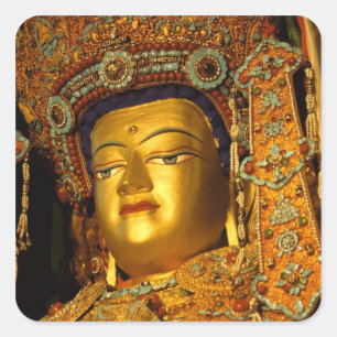 金色のジョウォ仏像、ジョカン寺、 スクエアシール