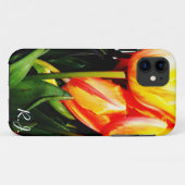 金色のチューリップの花。 Case-Mate iPhoneケース (裏面(横))