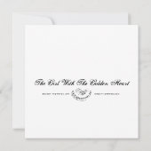 金色のハートの少女 - ミニプリント (裏面)