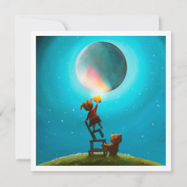 金色のハートの少女 - ミニプリント