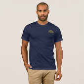 金色のバッハの紋章・シール・モノグラム Tシャツ (正面フル)