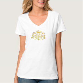 金色のバッハの紋章・紋章・モノグラム Tシャツ