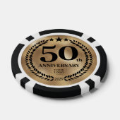 金色のビジネス50周年記念 ポーカーチップ (シングル)