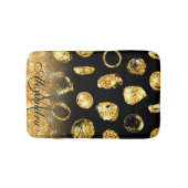 金色のブラシドット バスマット (正面)