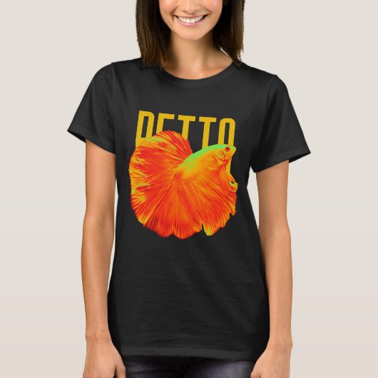 金色のベタ Tシャツ (正面)