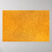 金色のマットメタルテクスチャのクローズアップ。光沢のある金属 ポスター (正面)
