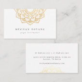 金色のマンエレガントダラロゴ 名刺 (正面/裏面)