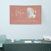 金色のムーンワイルドフラワーウェルカムパーティーバナー 横断幕 (トレードショー)