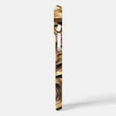 金色のライオンの顔が吠える スマホケース Case-Mate iPhoneケース (裏面 / 左)