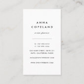 金色のライト（垂直） 名刺 (裏面)