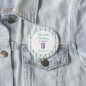 金色のリトルマーメイド 10歳の誕生日 | 海の中 缶バッジ (インサイチュ)