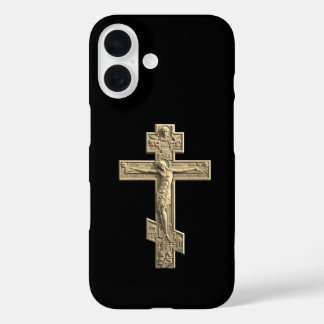 金色のロシア正教の十字架 iPhone 16ケース