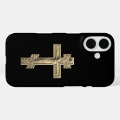 金色のロシア正教の十字架 Case-Mate iPhoneケース (裏面 (横))