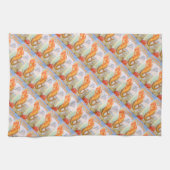 金色の人魚のキッチンタオル キッチンタオル (横)