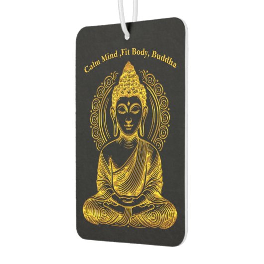 金色の仏像で穏やかな瞑想ポーズを実現 カーエアーフレッシュナー (左)