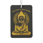 金色の仏像で穏やかな瞑想ポーズを実現 カーエアーフレッシュナー (裏面)