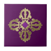 金色の仏像 タイル (正面)