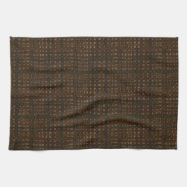 金色の光を素朴放つダークバーラップ キッチンタオル