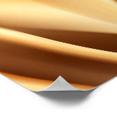 金色の光沢を持つ黄金の高級模様 ポスター (角)