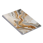 金色の大理石を使用したスパイラルノートブックtouch ノートブック (右側)