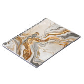 金色の大理石を使用したスパイラルノートブックtouch ノートブック (左側)