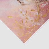金色の庭の友達、エレガントピンクの鳥 薄葉紙 (詳細)