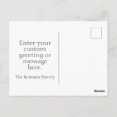 金色の感謝の意が薄れたイタリア国旗に ポストカード (裏面)