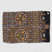 金色の戸口タオル ゴルフタオル (横)