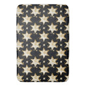 金色の星のパターン バスマット (正面縦)