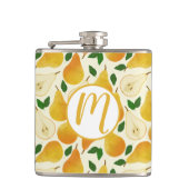 金色の梨パターン フラスク (正面)